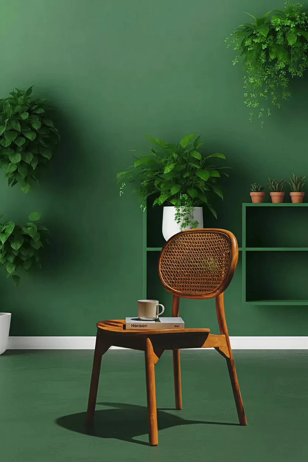 Chair in a green seasonal setting